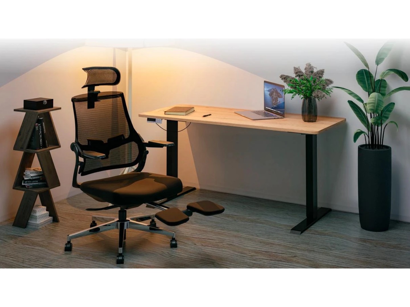 Стіл з електрорегулюванням висоти Mealux PowerDesk Duo Mahogany (EVO-242 Duo Mahogany / B) — фото 14